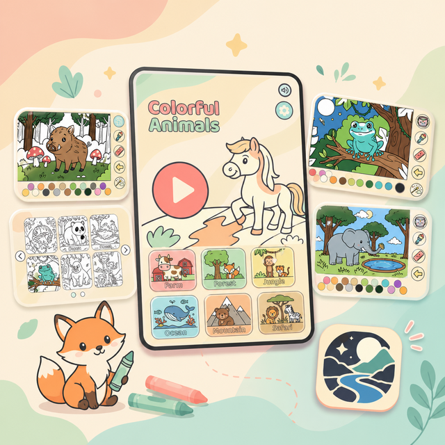 Colorful Animals app